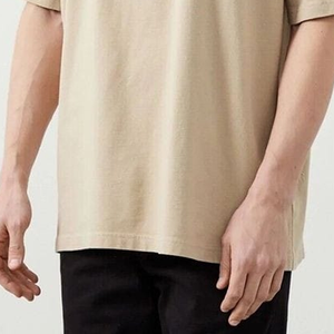 เสื้อยืดโอเวอร์ไซส์ทรงหลวม แขนเสื้อแบบดรอปไหล่ ผ้าฝ้าย 100% ไม่ยับ คอกลม ทรงบ็อกซี่ สไตล์ลำลอง สตรีทแวร์ สำหรับผู้ชาย - Product Image 5