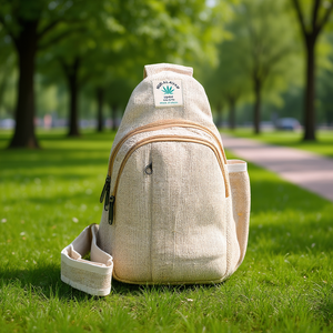 Sac de poitrine pour femme 100% chanvre, design bandoulière - Product Image 3