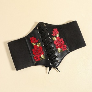 Ceinture Corset Décontractée en Cuir Véritable pour Femme, Large, Élastique, Respirante, Écologique, à Lacets sur le Devant, pour Vêtements d'Extérieur, Vente en Gros Personnalisée - Product Image 2