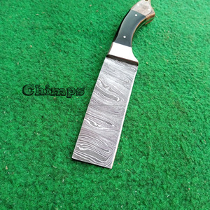 Couteau de chef japonais Nakiri en acier damas pour un usage quotidien couteaux de chef de cuisine haute visibilité en stock vente en gros - Product Image 4