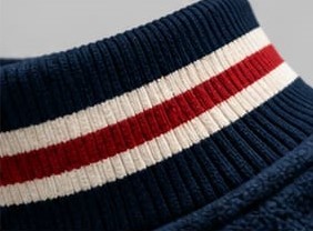 Custom American Flag Distress Applique Tracksuit Fleece Streetwear Full Sleeve Loose Fit Crew Neck Winter Wear With Side Pockets - Product Image 5