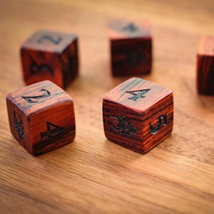 Dés en bois polyédriques robustes, les plus vendus sur le marché, pour les jeux de rôle de table Dungeons and Dragons, article de jeu en gros - Product Image 1