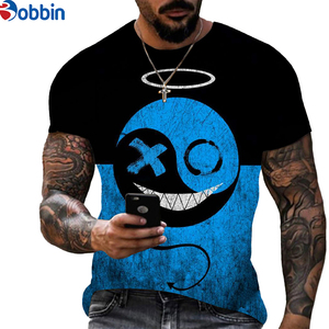 Camiseta de Hombre 3D Divertida con Diseño Personalizado, Logotipo Frontal, Tela de 300g, Cuello Redondo Informal, Mangas Cortas, Transpirable y de Secado Rápido - Product Image 5