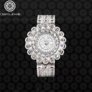 Reloj de Lujo Charm_Jewells para Mujer con Cristales K9, Esfera Redonda, Cierre de Mariposa, 30mm, Estilo Joyería de Moda - Product Image 1