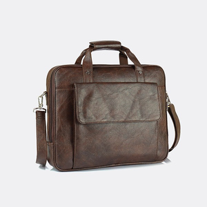 Sacoche d'ordinateur portable classique en cuir, sac à bandoulière, étui de protection pour le bureau, unisexe - Product Image 2