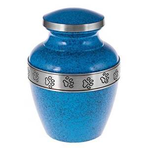 Modern European Style Metal Teardrop Pet <b>Urns</b> for Dog and <b>Cat</b> Ashes High Quality Floral Finish - Product Image 2