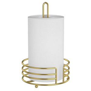 Wholesale Modern <b>Black</b> Metal <b>Paper</b> Towel Holder for Kitchen Countertop Freestanding Standing <b>Tissue</b> Roll Dispenser - Product Image 6