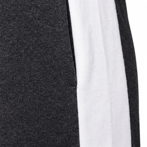 Women's Dark Gray Hooded <b>Tracksuit</b> <b>White</b> Side Stripes Full Sleeve Casual Sportswear Breathable Polyester Winter Wear Plus Size - Product Image 6