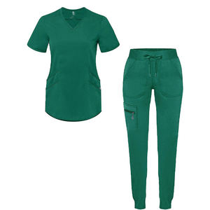 Summer Stretch Medical <b>Scrubs</b> <b>Set</b> for Women Jogger Style Nursing Uniform Comfortable Fit Women Summer <b>Scrubs</b> <b>Set</b> Stretch Fabric - Product Image 3