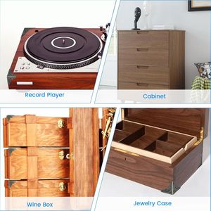 Protezioni Angolari Decorative in Metallo Bronzo Antico 1'' x 1'' Triangolari, Confezione da 12, per Mobili e Scatole di Stoccaggio - Product Image 3