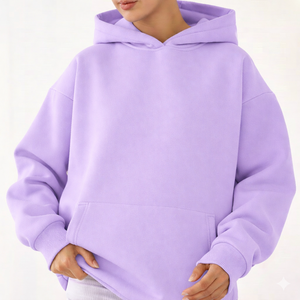 Sudadera con Capucha Oversize para Mujer, Suave y Cálida de Forro Polar, Ajuste Holgado, Cómoda, Estilo Casual Diario y Urbano, a la Moda - Product Image 2