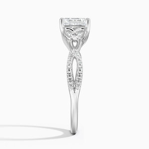 BOJ <b>Ring</b> 0120 Asscher Cut 925 Silver Prong Setting Solitaire <b>Diamond</b> <b>Ring</b> 2ct D Color VVS1 Moissanite GRA Certified - Product Image 3