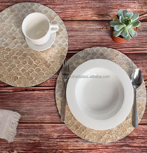 Posavasos Mother of Pearl para posavasos de bebidas para decoración del hogar y uso de mesa de comedor - Product Image 5