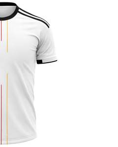 Camiseta Deportiva Personalizada de Poliéster y Elastano Blanca para Hombre, de Secado Rápido, Manga Corta, para Entrenamiento Atlético, Gimnasio, Transpirable, con Estampado Personalizado - Product Image 4