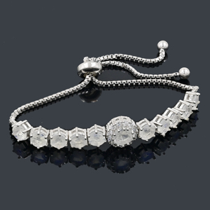 Rainbow Moonstone Gemstone Tennis <b>Bracelet</b> Luxury Design Lightweight Fine Jewelry <b>Solid</b> Sterling <b>Silver</b> Party Gift - Product Image 1