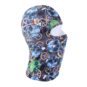 Masque facial à un trou imprimé par sublimation personnalisé pour adulte, en polyester, pour le cyclisme, la moto, les sports de plein air, le ski - Product Image 6
