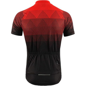 Maillot de cyclisme léger 100 % coton pour homme, manches courtes, séchage rapide, respirant, fermeture éclair intégrale, logo personnalisable sur le devant, couleur unie - Product Image 6