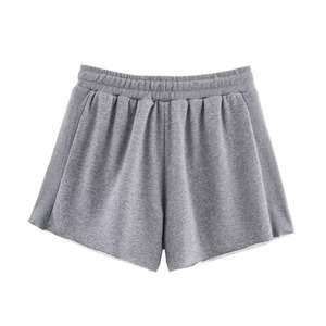 Women's High Waist Regular Fit Fleece Sweat <b>Shorts</b> Breathable Drawstring Casual Loungewear <b>Shorts</b> For Women - Product Image 5