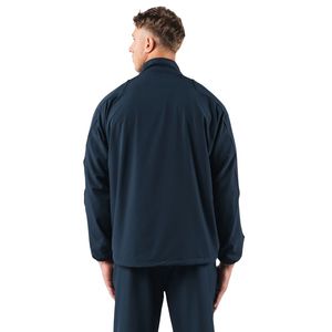 Men's Navy Blue Full Zip Training Jacket Lightweight Athletic Sportswear Warm Up Top Long Sleeve Fitness Activewear Outerwear - Product Image 6
