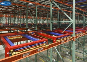 Push Back <b>Racking</b> <b>System</b> Vietnam Customization Heavy Duty Steel Screw Assembly Electrostatic Powder Coating - Product Image 2