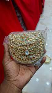 Luxury MOP Shell Designer <b>Box</b> Clutch with <b>Removable</b> Shoulder Chain and Elegant Artisan Finish - Product Image 4