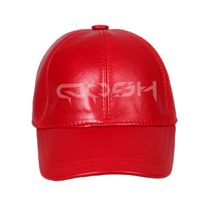 Gorra de béisbol de cuero genuino lisa para hombres y mujeres - Product Image 5