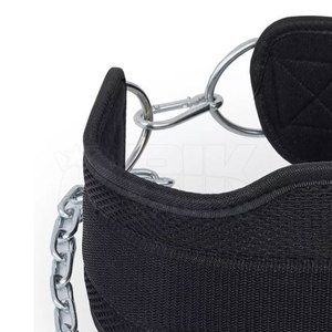 Neoprene Dip <b>Belt</b> Adjustable <b>Chain</b> Design Neoprene Dip <b>Belt</b> Strength Workout Support Equipment - Product Image 2