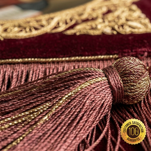 Vêtement liturgique orthodoxe brodé avec des diamants, des glands en fil d'or, logo personnalisé, couleur personnalisée - Product Image 5