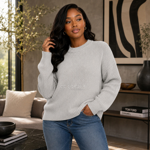 Collection Printemps-Automne Cosh International Sorority Sisterhood en acrylique, cardigan pour femme 100% pure laine, style minimaliste pour le bureau - Product Image 3