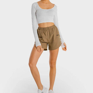 Shorts décontractés modernes pour femmes, style uni, prix abordable, vente en gros directe usine, quantité OEM, design tendance 2026 - Product Image 4