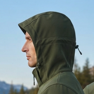 Mens Softshell Hiking <b>Jacket</b> <b>Winter</b> Outdoor Apparel Breathable Windproof <b>Waterproof</b> <b>Jacket</b> Solid Color Zipper Closure Windproof - Product Image 5