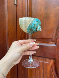 แก้วไวน์เปลือกหอยสุดหรู ของขวัญแต่งงานส่วนตัวสำหรับเพื่อนเจ้าสาว ของขวัญสำหรับเจ้าสาว งานมอบของขวัญ งานเลี้ยง แก้วไวน์สำหรับงานฉลองครบรอบ - Product Image 4