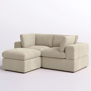 Compact 2-Person Modular <b>Sofa</b> New Sponge Material for Living Room Family Apartment Office Warehouse Villa Park - Product Image 1