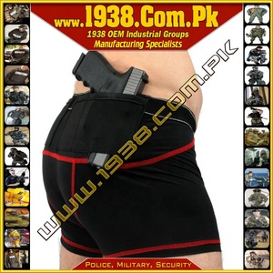 Shorts tactiques de dissimulation pour homme, noirs, courts, tactiques, Holessstor - Product Image 2