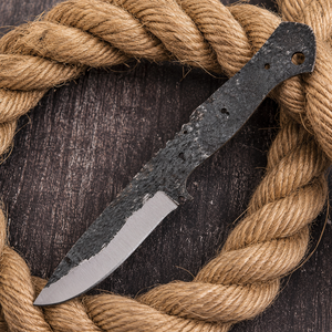 Cuchillo de hoja fija personalizado, acero al carbono, punta caída, filo recto, para camping, bricolaje, material para mango personalizado, venta al por mayor - Product Image 1