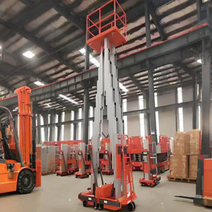 Cột đơn và cột dọc đôi Nâng Nền tảng Nâng Thủy Lực Hợp kim nhôm 100-300kg nền tảng làm việc trên không 6M-14m - Product Image 6