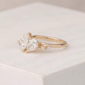 IGI/GIA Lab Grown Cut Diamond Vintage 14k jaune mariage/bague de fiançailles unisexe or blanc fin pour anniversaire fête-digne - Product Image 2