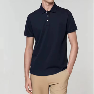 เสื้อโปโลชาย พิมพ์โลโก้ตามสั่ง ผ้าฝ้ายพรีเมียม ทอเนื้อแน่น แห้งเร็ว แขนสั้น สำหรับเล่นกอล์ฟ ขายส่ง ชุดลำลอง ชุดยูนิฟอร์ม - Product Image 2