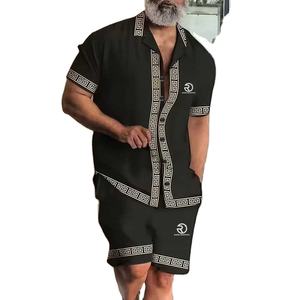 Top Tendance Meilleure Qualité Impression Numérique Sports de Plein Air Bord de Mer Vacances Street Ventilation Hommes Shorts et Chemise Ensemble - Product Image 6