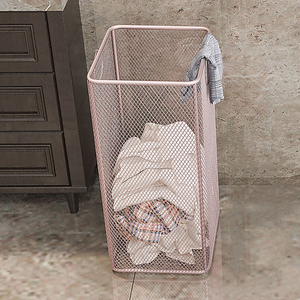 Cesta de Almacenamiento Metálica Dorada Elegante, Cesto de Ropa Multiusos de Alambre para Ropa y Juguetes, Hierro con Recubrimiento en Polvo para Hogar y Hoteles - Product Image 5
