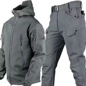 Ropa de Camuflaje Personalizada de Alta Calidad para Hombre, Traje Táctico en Negro, Uniformes de Seguridad Directo de Fábrica - Product Image 4