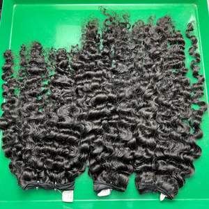 Meilleur prix en gros cheveux humains bouclés vietnamiens fermeture en dentelle 5x5 pouces 100% extension de cheveux humains non traités couleur naturelle - Product Image 6