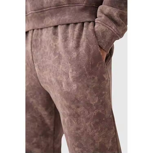 Men's Plus Size Fleece Hooded Tracksuit Solid Color Casual Autumn Wear <b>Knitted</b> Polyester Cotton <b>Set</b> with screen printing logo - Product Image 6