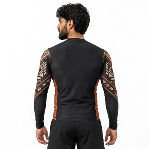 High performance <b>men</b> <b>rash</b> <b>guard</b> providing stretch comfort breathable design and durable construction for active users - Product Image 2