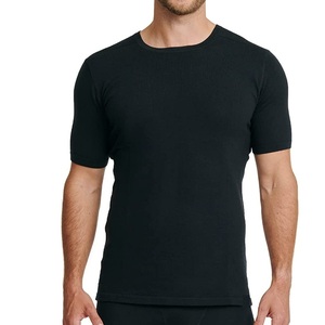 T-shirts en laine mérinos superfine pour hommes, respirants, style streetwear uni, personnalisables OEM, faible MOQ, vente en gros par Cumbre Sports - Product Image 2