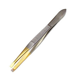Fine Precision <b>Eyebrow</b> Tweezers Stainless Steel Slant Tip Facial <b>Hair</b> <b>Removal</b> Tool Beauty Tweezer For <b>Eyebrow</b> Grooming - Product Image 1