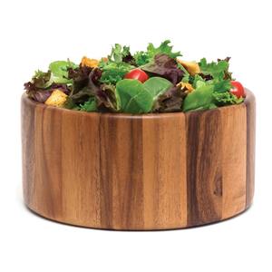 Tazón para Servir de Madera Maciza Ecológica de Primera Calidad, Estilo Americano, con Patrones de Grano Natural Únicos, para Mezclar Ensaladas y Presentar Frutas - Product Image 3