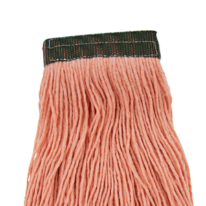 Cabezales de Mopa KSR de Algodón Naranja de Alta Calidad, 5 Pulgadas, Banda Superior Amarilla, Autoescurrible, Reutilizable, Duradero, para Limpieza de Pisos - Product Image 4
