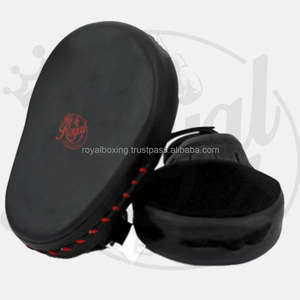 Cible de frappe en cuir véritable pour entraînement MMA et arts martiaux, coussinets de frappe pour boxe et entraînement - Product Image 1