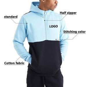 Sweat à capuche zippé pour homme, surdimensionné, de haute qualité, style vintage, effet délavé soleil et usé, délavé à l'acide - Product Image 5